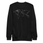 Clickbait Unisex Eco sweatshirt World Map V1.0
