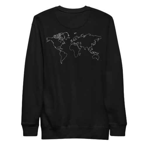 Clickbait Unisex Eco sweatshirt World Map V1.0